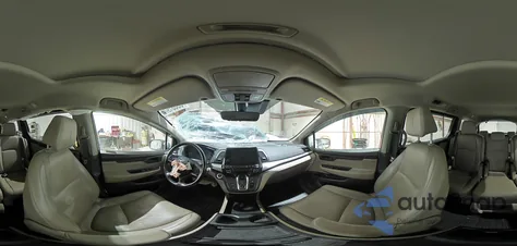 2018 Honda Odyssey Exl z USA, uszkodzony, nr VIN 5FNRL6H78JB078953